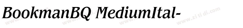 BookmanBQ MediumItal字体转换